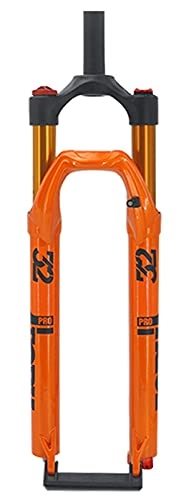 Fourches VTT : Fourche à Suspension pour vélo VTT 27, 5 29 Pouces, Alliage de magnésium 1-1 / 8" Fourche Avant de vélo télécommandée à Tube Droit 120 mm(Color:Orange;Size:27.5 inch)