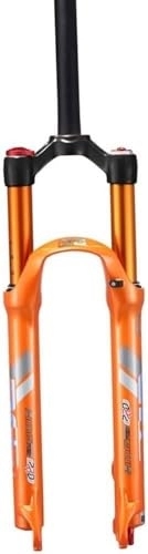Fourches VTT : FOXZY Fourche à Suspension VTT 26 / 27, 5 Pouces, Double Frein à Disque pneumatique, Fourche de vélo de Montagne, débattement de 110mm (Color : Orange, Size : 26inch)