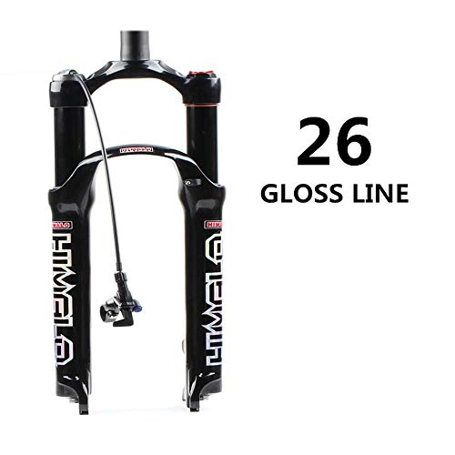 Fourches VTT : L.BAN Vélo Air Fork 26 ER MTB Mountain Suspension Fork Air Resilience Oil Damping Line Lock for Over SR, F