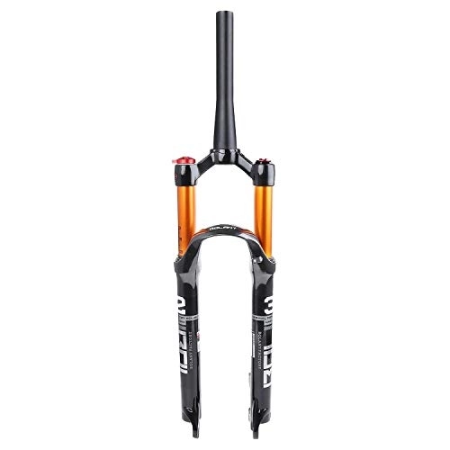 Fourches VTT : LYYCX VTT Fourche Suspension 26 27.5 29 Pouces, Voyage 120mm Vélo Alliage Fourche Avant, 1-1 / 8" for 9mm * 100mm Axis (Color : Tapered-Manual Lockout, Size : 26 inch)