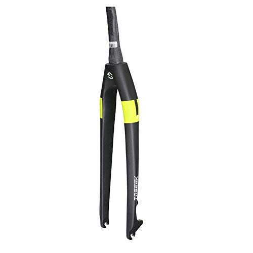 Fourches VTT : UDstrap 1-1 / 8' (28.6mm) MTB Cycling Fork, Carbon Fiber Cone Tube 3k UD Bike Hard Disc Brake 26 / 27.5 / 29 inch 27, 5 Pouces C