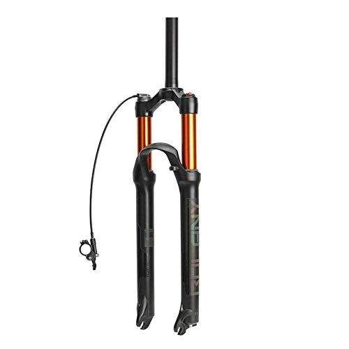 Fourches VTT : UDstrap Downhill Suspension Forks, 26inch Mountain Bike Lightweight Magnesium Alloy MTB Suspension Lock Shoulder Travel:100mm 1-1 / 8' 27, 5 Pouces B