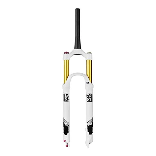 Fourches VTT : YQQQQ Mountain Bike 140mm Travel Suspension Fork VTT 26 / 27.5 / 29 Pouces, 1-1 / 8"Air Forks 9mm QR (Color : Tapered Manual Lockout, Size : 29inch)