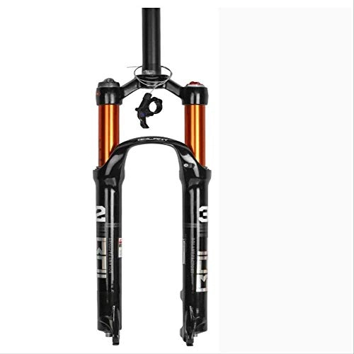 Fourches VTT : YXYNB Air Fork RLC (Dual Air) 27, 5 Pouces Suspension Mountain Fork Bike Fork Fork Smart Lock Out Damping Adjust 100mm Travel