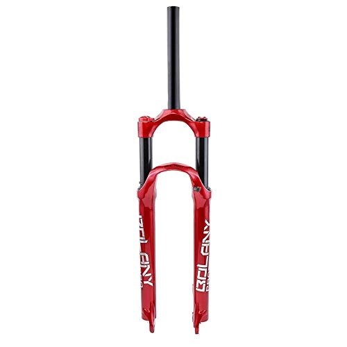 Fourches VTT : YXYNB MTB Bike Fork Fork 26"27.5" 29"Cycling Suspension Fork 1-1 / 8" Disc V-Type Alloy Travel 100mm Unisex Lightweight Air Fork, Green-26Inch, Red, 29Inch