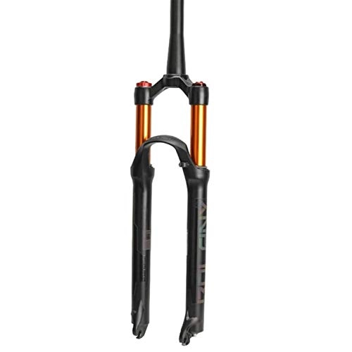 Fourches VTT : ZCXBHD VTT Vlo Air Fork Supension Rglage Rebond 26 / 27, 5 / 29er Serrure Droite fusel Fork Mountain for Accessoires Vlo Frein Disque (Color : Gold, Size : 26er Tapered Hand)