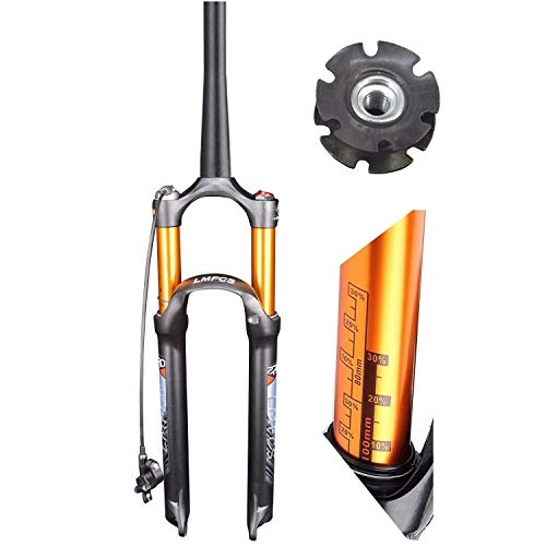 Fourches VTT : ZKORN Bicycle Accessories， 26 / 27.5 / 29" Air Suspension Bike Fork Tapered Tube 39.8mm 9mm Travel 105mm Crown Lockout Fork Ultralight Shock XC / AM Bicycle