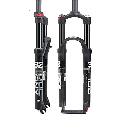 Fourches VTT : ZKORN Bicycle Accessories， 26 27.5 29 inch Air Fork Mountain Bike Bicycle Suspension Fork Aluminum Alloy Shock Absorber Fork Shoulder Control Cone Tube 1-1 / 8" Travel:100mm