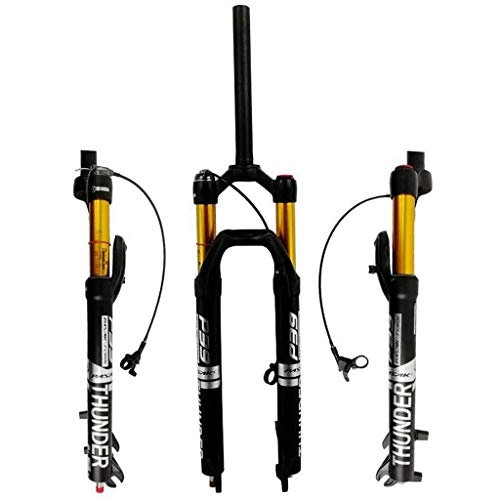 Fourches VTT : ZKORN Bicycle Accessories， Bike Fork 27" 29" Air Suspension Rebound Adjust Straight Steerer 1-1 / 8" Travel 100mm Disc Brake Remote Lockout 9mm 1845g