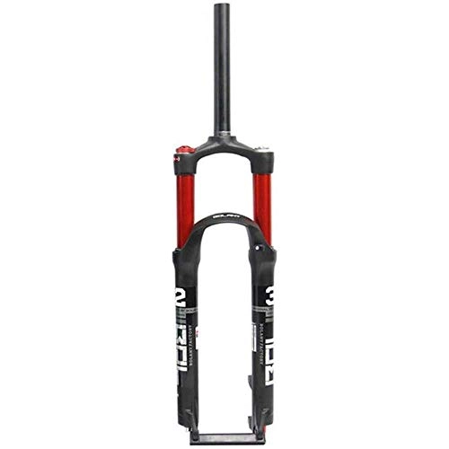 Fourches VTT : ZKORN Bicycle Accessories， Suspension Bike Forks, Cycling Mountain Bicycle Suspension Fork 26 / 27.5 / 29 inch Fork, Aluminum Alloy, for Road Bike, Red-27.5Inch