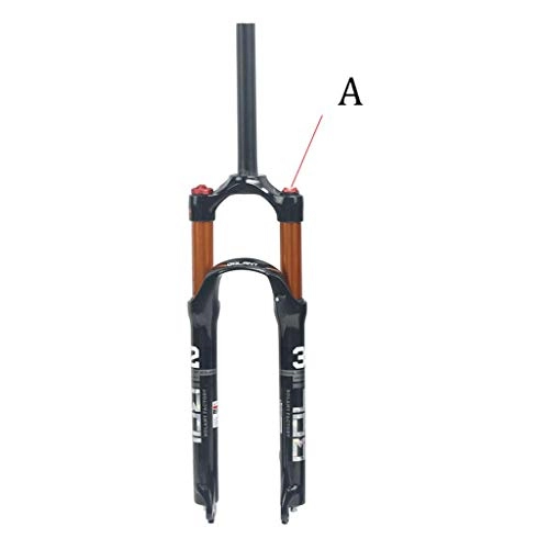 Fourches VTT : ZNND Suspension Fourchette - Magnésium Alliage Montagne Bicyclette Choc Absorbeur De Face Vélo Accessoires 26 Pouces / 27, 5 Pouces (Couleur : A, Taille : 26Inch)