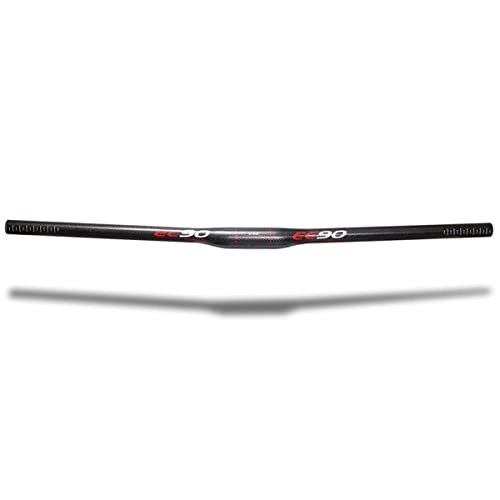 Guidon VTT : Carbone Mountain Bicycle Guidon 31.8mm Downhill VTT Cintre Guidon 620 / 640 / 660 / 680 / 700 / 720mm VTT Guidon Plat Bar Extra Long for Le Vélo (Color : Black, Size : 720mm)