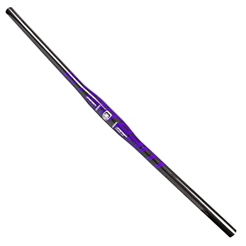 Guidon VTT : DFNBVDRR Guidon VTT 31, 8 Mm 580 / 600 / 620 / 640 / 660 / 680 / 700 / 720 / 740 / 760mm Guidon VTT Ultra-léger en Fibre De Carbone Extra Long Barre Plate (Color : Purple, Size : 580mm)