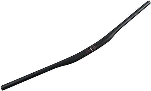Guidon VTT : Guidon de VTT en Fiber de carbone petit guidon d'hirondelle VTT léger Extra Long guidon plat (Color : Black, Size : 780mm)