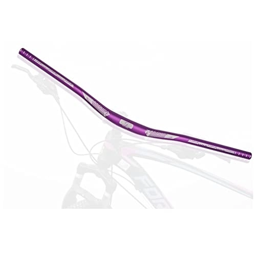 Guidon VTT : Guidon de vélo 31, 8 mm Longueur 620 720 780 800 mm Barre extra longue en alliage d'aluminium XC DH Guidon VTT (Color : Purple, Size : 800mm)