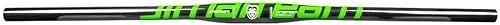 Guidon VTT : Guidon vtt en Fiber de carbone 740mm guidon droit vélo Ultra Long et Ultra léger DH XC AM guidon plat vtt (Color : Black Green, Size : 660mm)