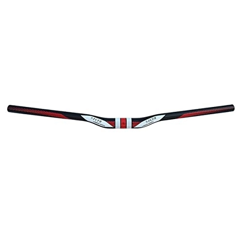 Guidon VTT : LHHL Mountain Bicycle Guidon 31.8mm VTT Riser Guidon 600 / 620 / 640 / 660 / 680 / 700 / 720mm Guidon Velo Route Carbone Mountain Bicycle Guidon (Color : Rot, Size : 680mm)