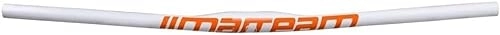 Guidon VTT : Nouveau guidon plat vtt 31.8mm guidon vtt en fibre de carbone XC DH guidon de course guidon Extra Long (Color : Orange, Size : 740mm)