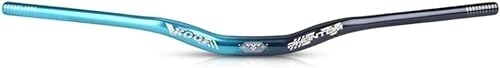 Guidon VTT : Style de vie Guidon de VTT barre transversale surélevée guidon de VTT en aluminium 780mm guidon Extra Long AM XC FR DH Pratique (Color : Blu)