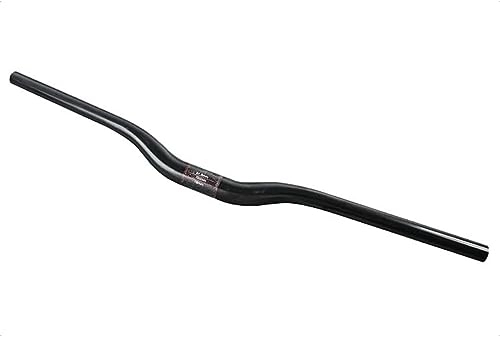 Guidon VTT : VTT Riser Guidon 31.8mm Carbon VTT Extra Long Bars Rise 18mm (Color : Black, Size : 620mm)