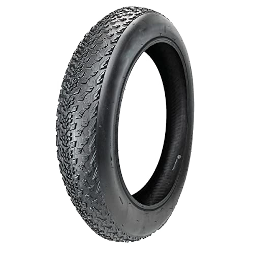 Pneus VTT : AANBOANY Fat Bike Tire, 20x4.0 / 26x4.0 Fat Bike Tire, Snow Bicycle Tire VTT, Mountain Bike Tires, Road Bicycle Tire, Valve 32mm, 40-210kpa (Color : Tire, Size : 26x 4.0inchs)