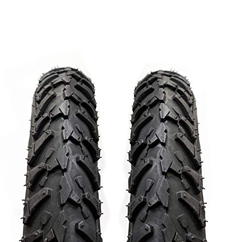 Pneus VTT : ASC Lot de 2 pneus de vélo VTT pour enfant Noir 18 x 2, 10 (56-355)