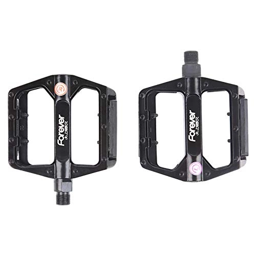 Pédales VTT : Anti-slip bearing pedal mountain bike aluminum alloy pedals dead fly road bicycle pedals-A pair of aluminum alloy pedals