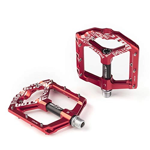 Pédales VTT : AQNPYR MTB Bike Pedals Mountain Non Slip Bike Pedals Platform Bicycle Flat Alloy Pedals 9 / 16 3 Bearings for Road MTB Fixie Bikes