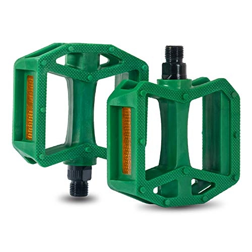 Pédales VTT : AQNPYR Nylon Bicycle Pedals Ultralight Flat Platform Bike Pedals for Mountain Bike 9 / 16 1 / 2Cycling Sealed du Bearing Pedals