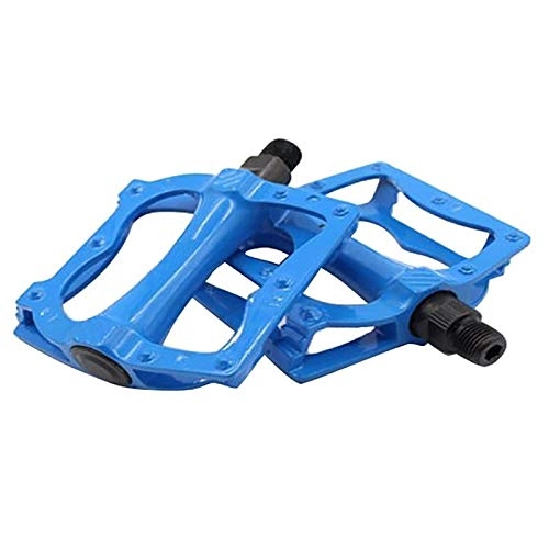 Pédales VTT : FLLOVE FANGLIANG en Alliage d'aluminium vélo pédale Creux antidérapante Roulement Durable est adapté for VTT, Route VTT (Color : Blue)