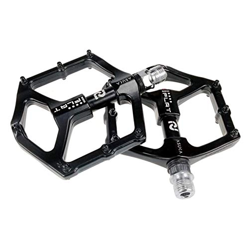 Pédales VTT : Iwinna Bicycle Bearing Pedals Flat Platform Pedals Large Comfortable Pedals Dead Fly Highway Pedals
