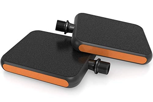 Pédales VTT : Moto Anti-Slip Bike Urban Cycling Pedals Reflex - The Ultimate City & Touring Pedal for All Shoe Styles (Orange)