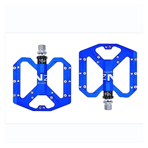 Pédales VTT : Pédale De Vélo Convient pour Les Pédales De Vélo Montagne CNC Alliage D'aluminium Scellé 3 Pièces Vélo Pédales Ultra-légères Pièces Modifiées (Couleur : Bleu)
