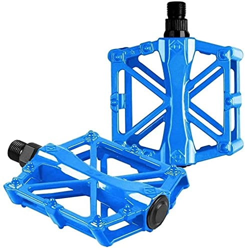 Pédales VTT : Pédale en Alliage d'aluminium de pédale de VTT de Montagne pour la pédale de vélo de Montagne à vélo-Bleu