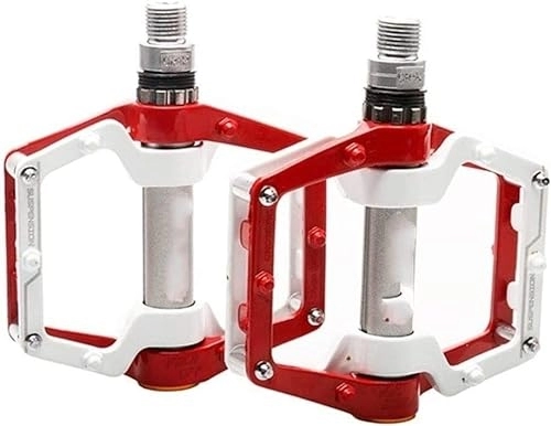 Pédales VTT : Pédales de vélo de Route et de VTT, Pédales de vélo VTT BMX Pédales de vélo à roulement scellé (Color : Red 1 Bearing)