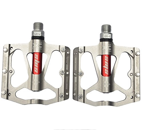 Pédales VTT : UPANBIKE Pédales avec Triple Aluminium Broche 22, 86 / 40, 64 cm pour VTT et vélos de Route Ultra légers, Titane