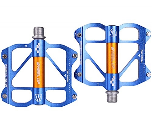 Pédales VTT : YZGSBBX 1 Paire d'ultra léger CNC MTB Pédales de vélo de Montagne Pédales (Color : Blue Gold)