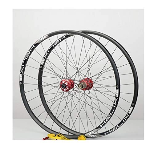 Roues VTT : 26" / 27.5" inch Self-Made Mountain Bike Wheelset Frein à Disque Quick Release DT Swiss Spoke (Color : Black, Size : 26")