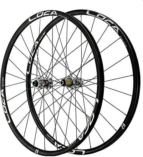 Roues VTT : Amdieu Wheelset 700c Wheelsset de vélo 26 / 27, 5 / 29, Roues de vélo de Route de Montagne à Travers l'essieu Ultra-din Road Wheel (Color : Titanium Hub, Size : 700c)