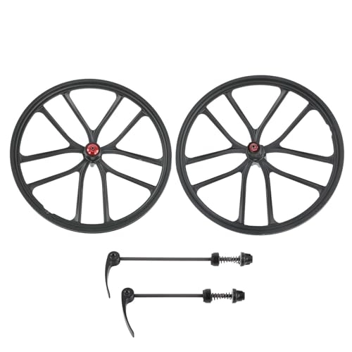 Roues VTT : Paire de roues de frein à disque de vélo, 20 pouces en alliage de magnésium durable Paire de roues de frein à disque de vélo de montagne Moyeu avant de vélo de 100 mm et jeu de roues de cassette d'int