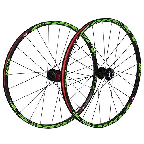 Roues VTT : ZKORN Bicycle Accessories， Mountain Bike Wheelset 26 / 27.5 inch, Cycling Wheels Alloy Double Wall Rim Disc Brake Quick Release Sealed Bearings 8 9 10 11 Speed, 26inch