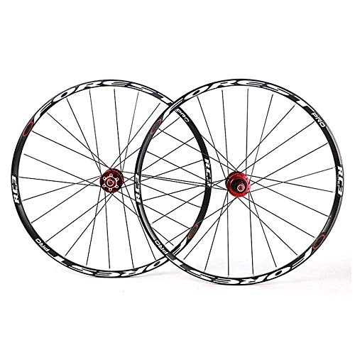 Roues VTT : ZKORN Bicycle Accessories， Road Bike Wheels 26 27.5 inch Bike Wheel Set Rim Disc Brake 7 / 8 / 9 / 10 / 11 Speed Sealed Bearings Hub, Black-26inch