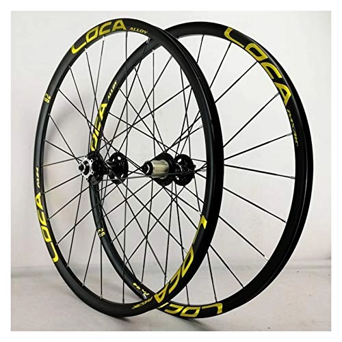 Roues VTT : ZNND Mountain Bike Wheelset 26 / 27, 5 Pouces Ultra-léger en Alliage d'aluminium de Frein à Disque à vélo 24 Trou Rim 7 / 8 / 9 / 10 / 11 / 12 Cassette Roues (Color : C, Size : 27.5in)
