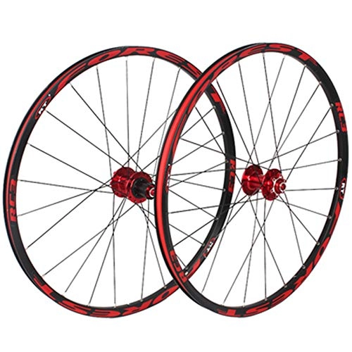 Roues VTT : ZNND Mountain Bike Wheelset 26 / 27, 5 Pouces à Double paroi en Alliage Rim Frein à Disque scellé Roulement QR 7 / 8 / 9 / 10 / 11 Vitesse 24Hole (Color : C, Size : 27.5in)