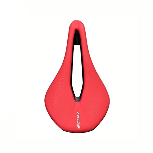 Sièges VTT : AMEPRO Selle de VTT pour vélo de route en polyuréthane ultraléger respirant confortable coussin de siège de vélo pièces de selle de course composants de selle de vélo (couleur : rouge)