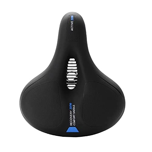 Sièges VTT : ampusanal Bike Saddle Replacement Unisex Bike Bicycle Extra Comfort Gel, Bike Seat-Selle Vélo VTT Respirant Selle Vélo en PU Cuir, Saddle Seat with Reflective Strip for MTB excellently