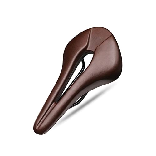 Sièges VTT : Bicycle Saddle Breathable Hollow Design PU Leather Souge Confortable VTT Mountain Road Road Tike Cushion Colking Pièces
