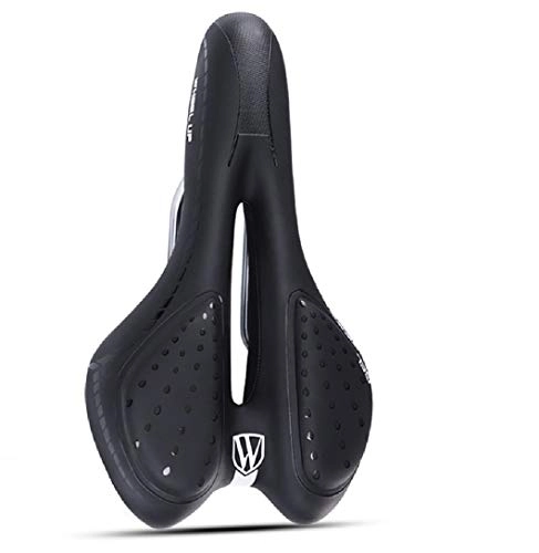 Sièges VTT : breluxx Selle de vélo en gel pour VTT - Confortable et ergonomique - Noir