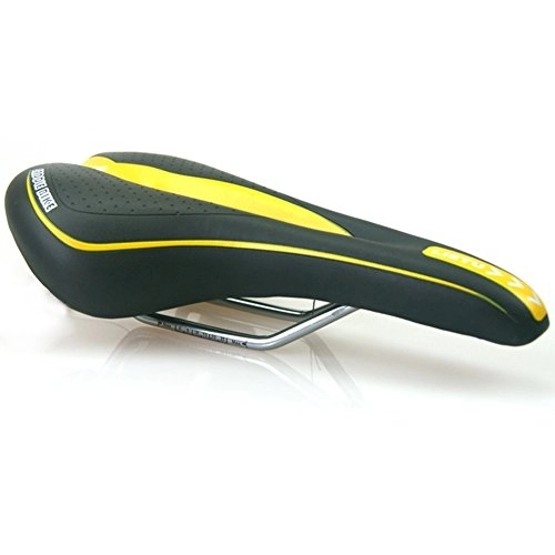 Sièges VTT : Puak523 Vélo selles Confort Professional Selle de VTT VTT Vélo Rembourrage Selle, jaune / noir, Taille unique