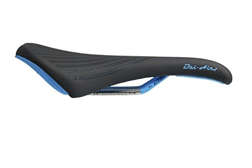 Sièges VTT : SDG - Bel Air - Selle de Vélo - Mixte Adulte - Multicolore (Noir / Bleu) - 140 x 273 mm